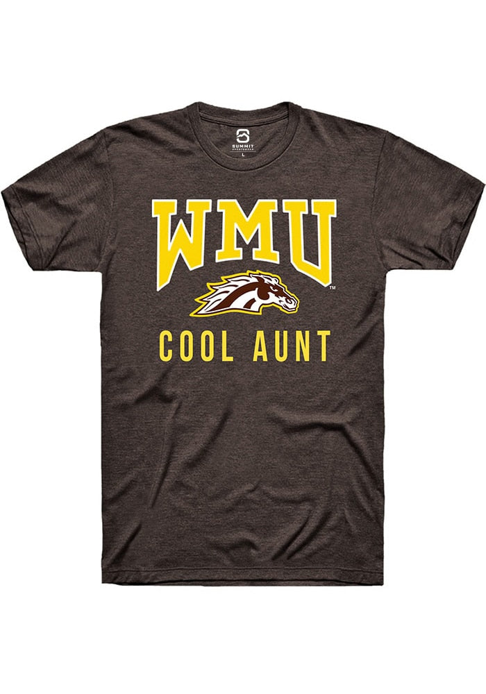 Western Michigan Broncos Brown Cool Aunt Logo Short Sleeve T-Shirt