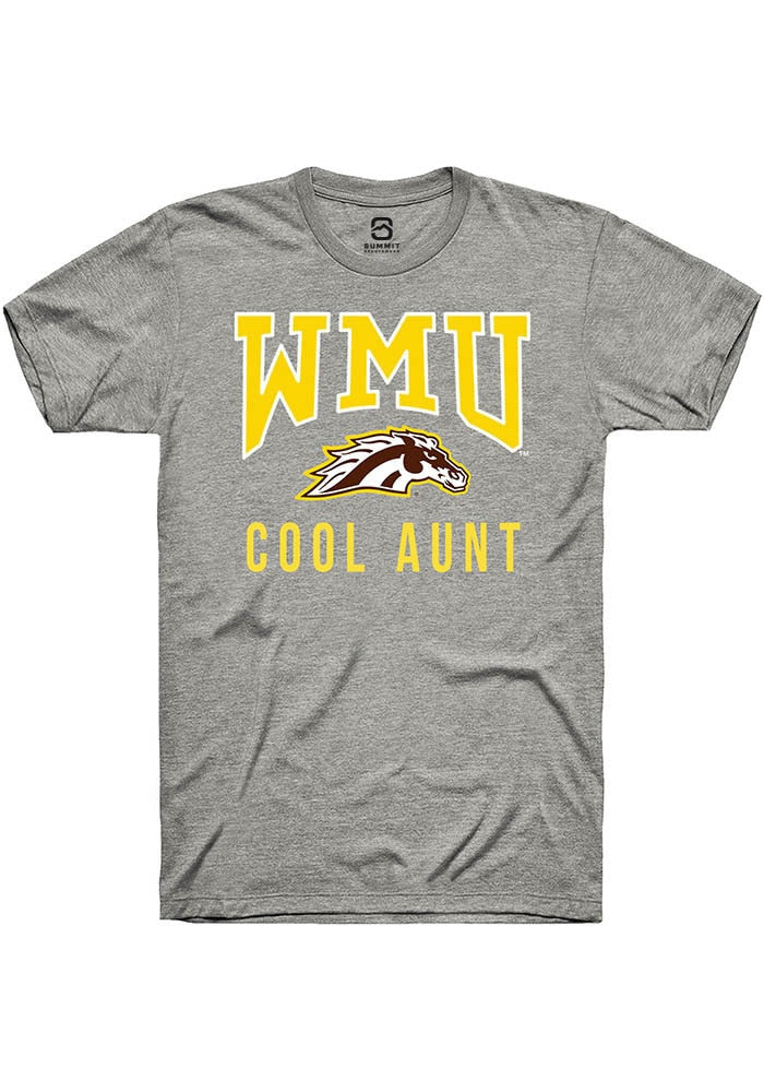 Western Michigan Broncos Grey Cool Aunt Short Sleeve T-Shirt