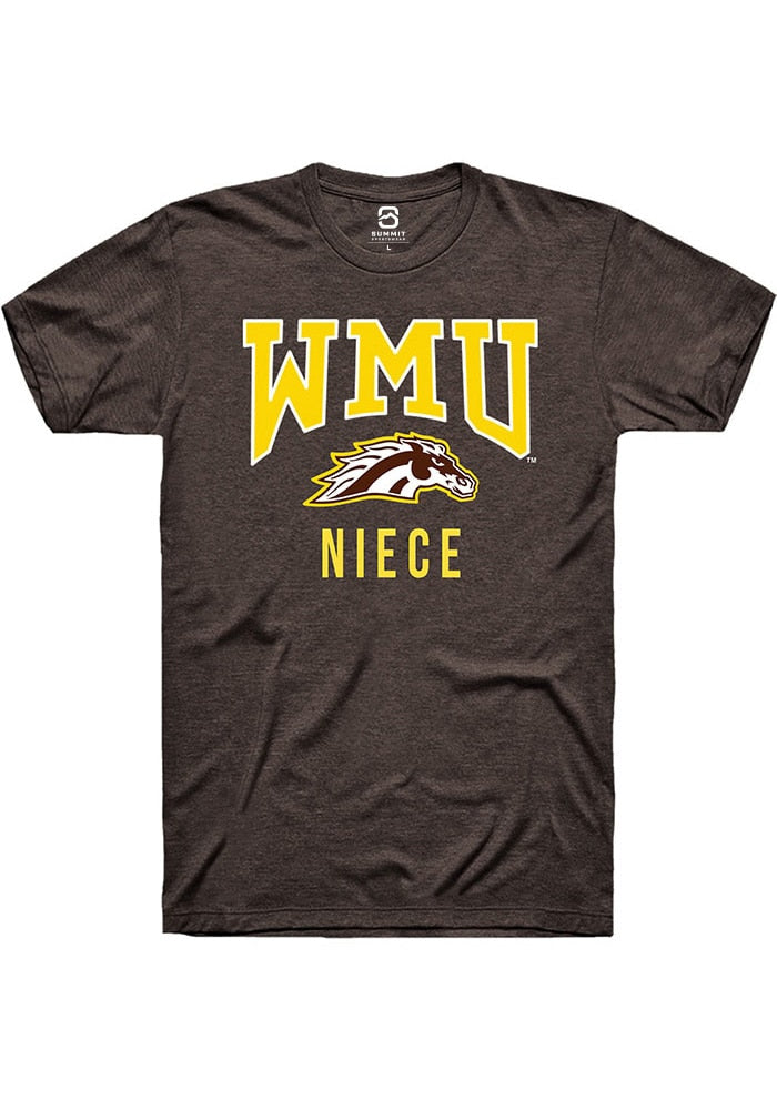 Western Michigan Broncos Brown Niece Logo Short Sleeve T-Shirt