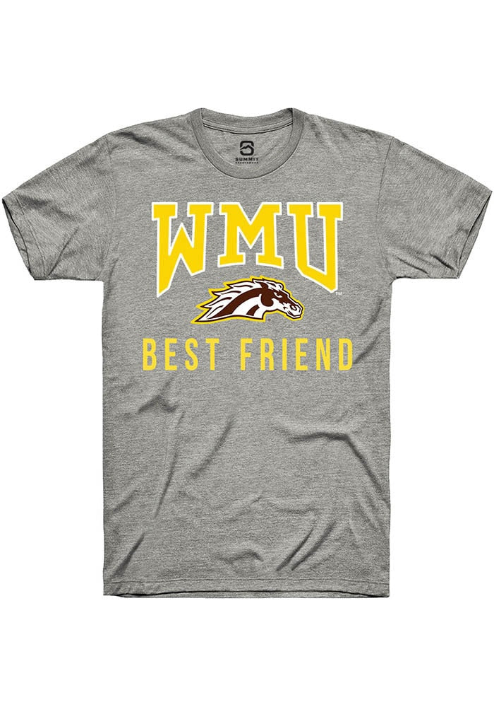 Western Michigan Broncos Grey Best Friend Short Sleeve T-Shirt