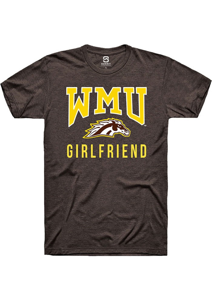 Western Michigan Broncos Brown Girlfriend Logo Short Sleeve T-Shirt