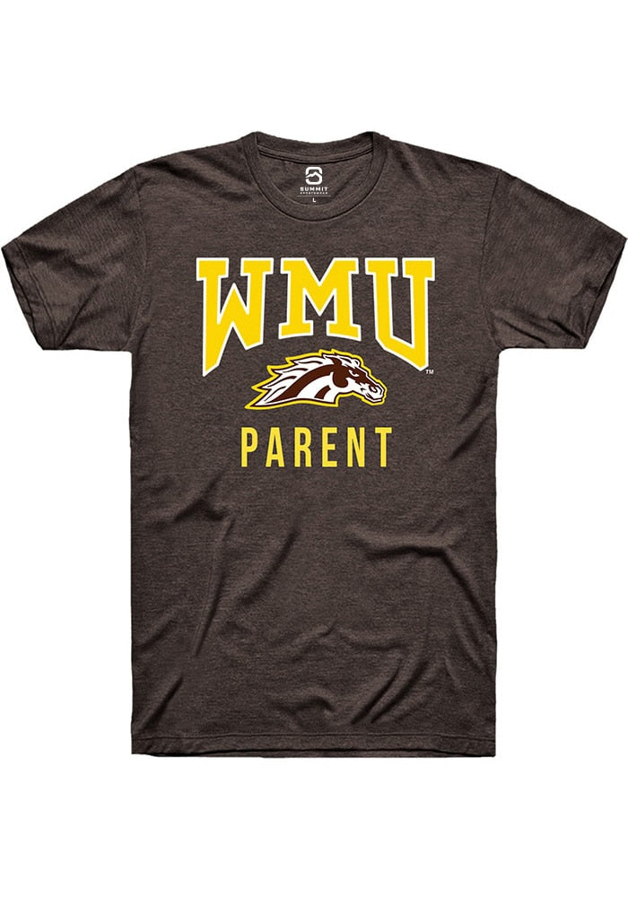 Western Michigan Broncos Brown Parent Logo Short Sleeve T-Shirt