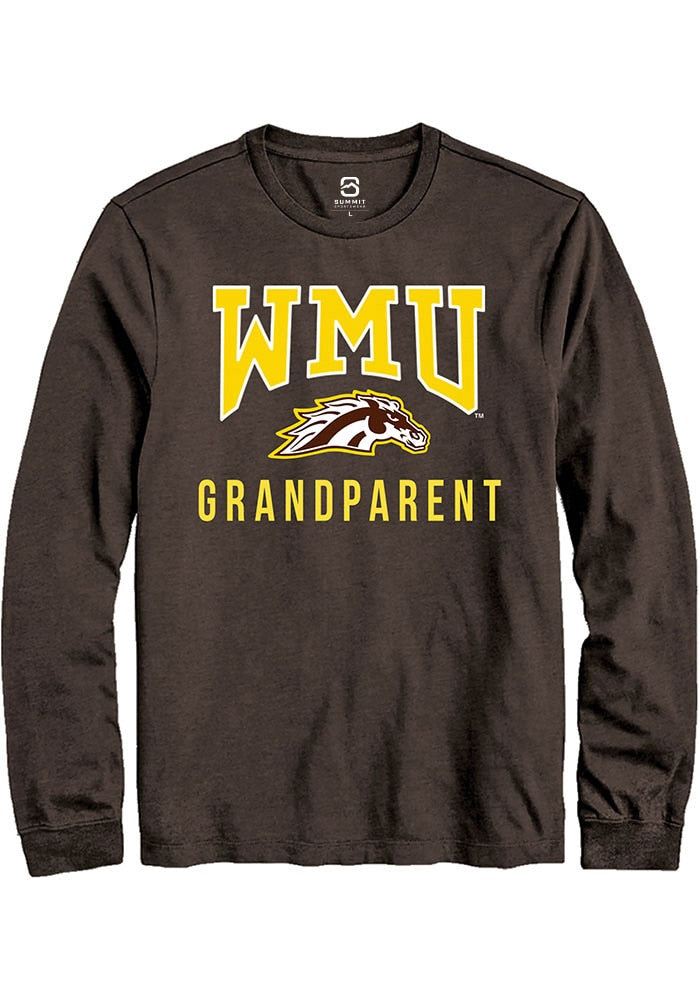 Western Michigan Broncos Brown Grandparent Long Sleeve T-Shirt