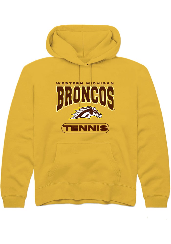 Western Michigan Broncos Youth Gold Tennis Long Sleeve Hoodie