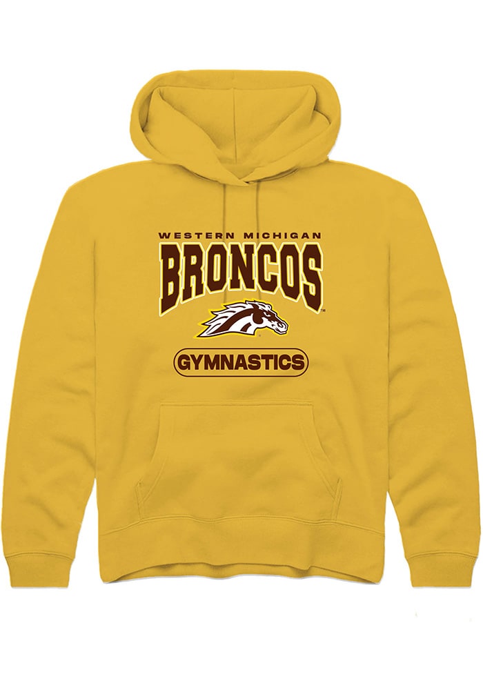 Western Michigan Broncos Youth Gold Gymnastics Long Sleeve Hoodie