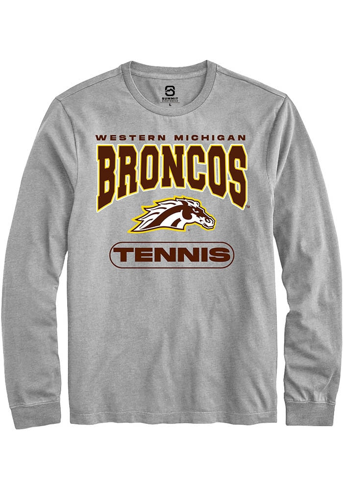 Western Michigan Broncos Grey Tennis Long Sleeve T-Shirt