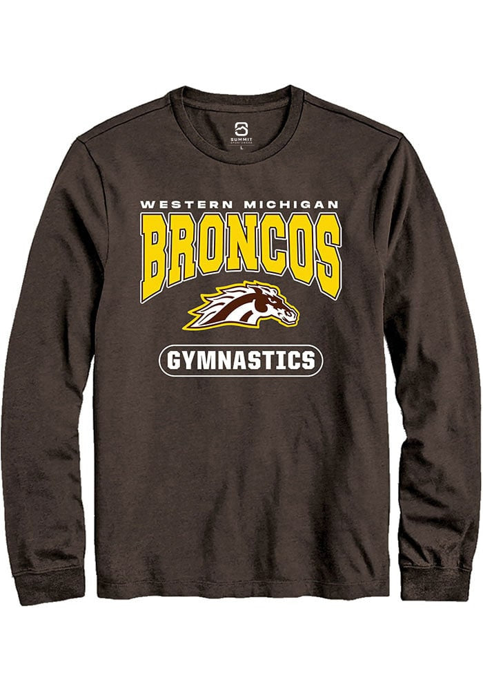 Western Michigan Broncos Brown Gymnastics Long Sleeve T-Shirt