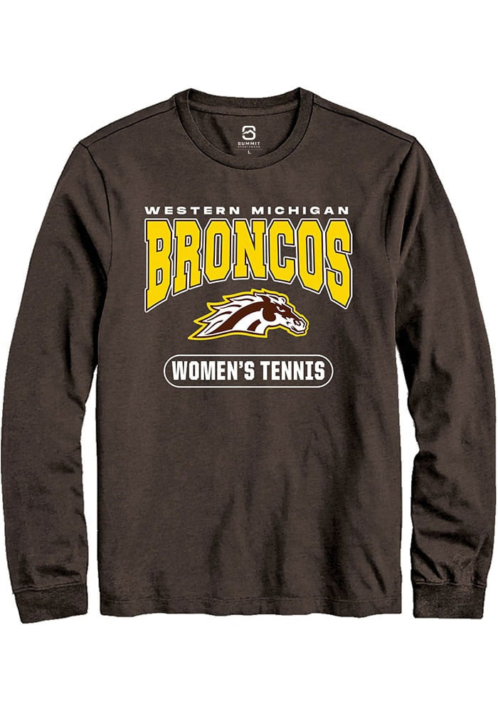 Western Michigan Broncos Brown Womens Tennis Long Sleeve T-Shirt