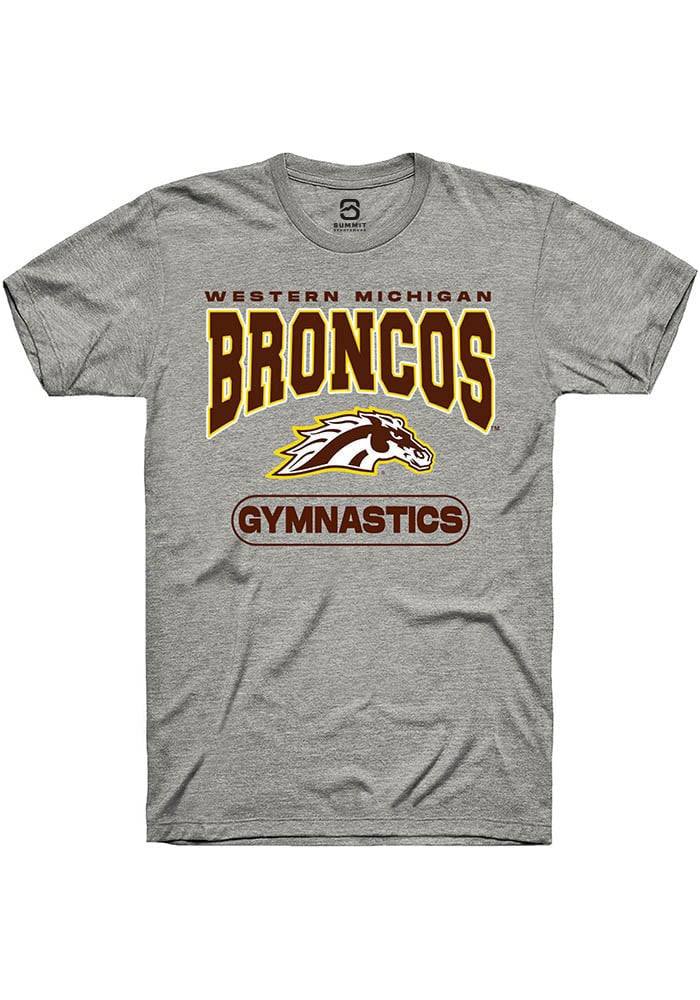 Western Michigan Broncos Grey Gymnastics Short Sleeve T-Shirt