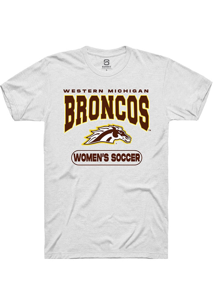 Western Michigan Broncos White Womens Soccer Short Sleeve T-Shirt