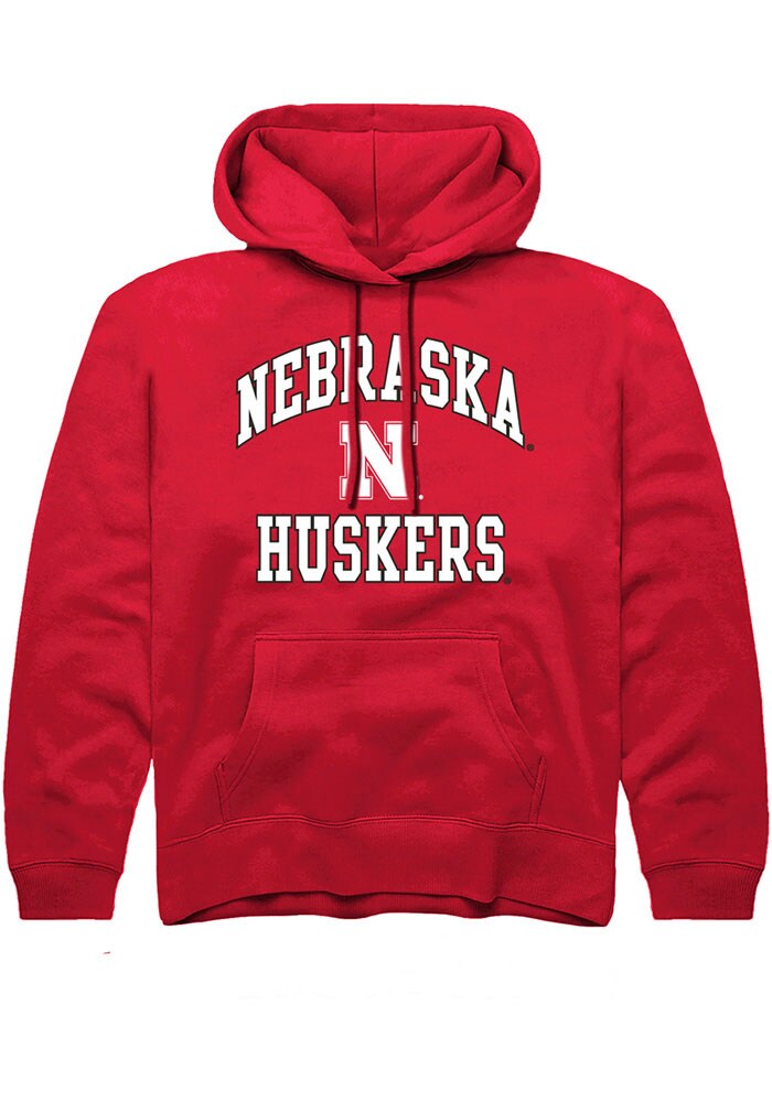 Nebraska Cornhuskers Youth Red Number 1 Primary Long Sleeve Hoodie