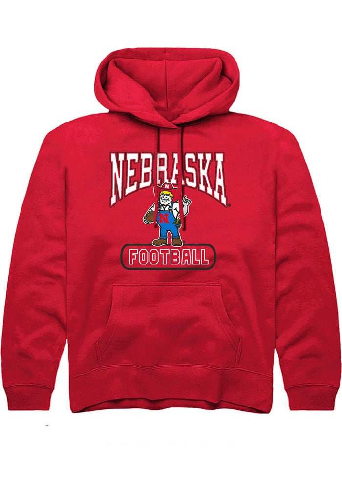 Nebraska Cornhuskers Youth Red Herbie Pill Long Sleeve Hoodie