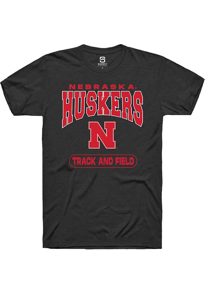 Nebraska Cornhuskers Black Track and Field Short Sleeve T-Shirt