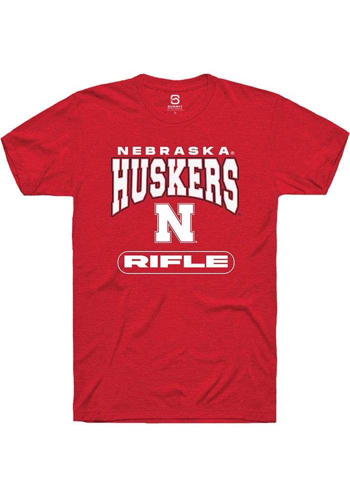 Nebraska Cornhuskers Red Rifle Short Sleeve T-Shirt