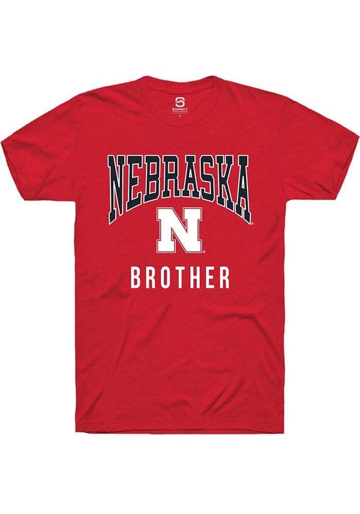 Nebraska Cornhuskers Red Brother Short Sleeve T-Shirt