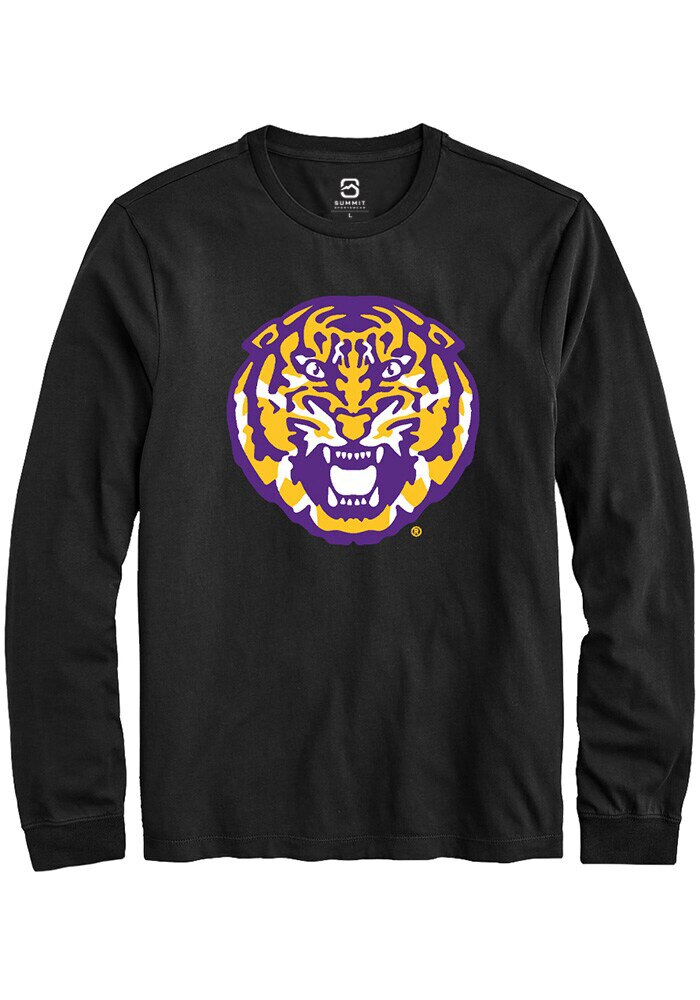 LSU Tigers Black Alt Logo Long Sleeve T-Shirt