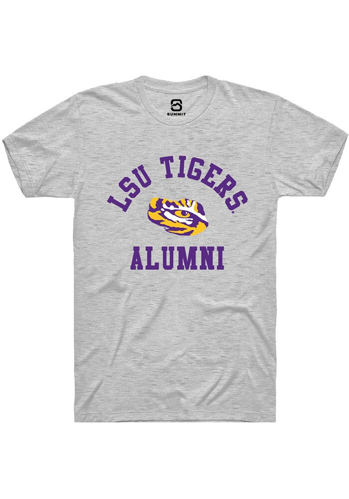 LSU Tigers Ash Alumni Arch Short Sleeve T-Shirt