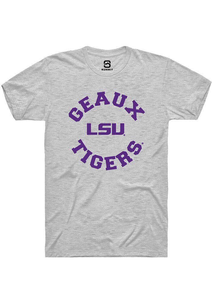 LSU Tigers White Circle Short Sleeve T-Shirt