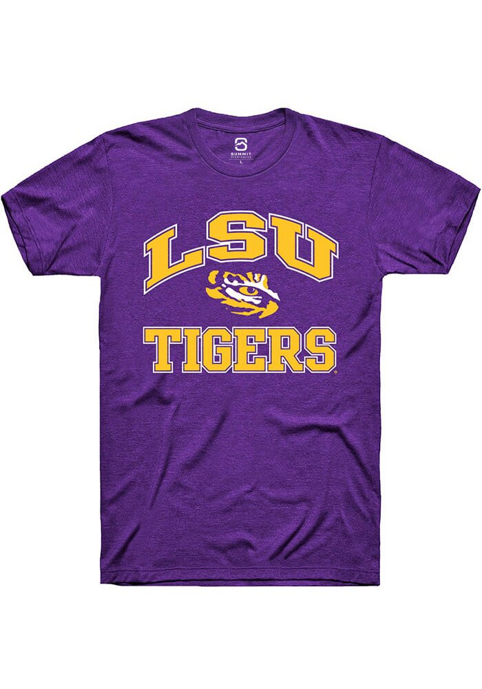 LSU Tigers Purple No 1 Primary Short Sleeve T-Shirt