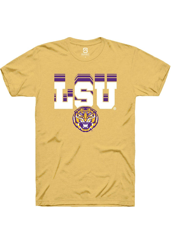 LSU Tigers Yellow Repeat Short Sleeve T-Shirt