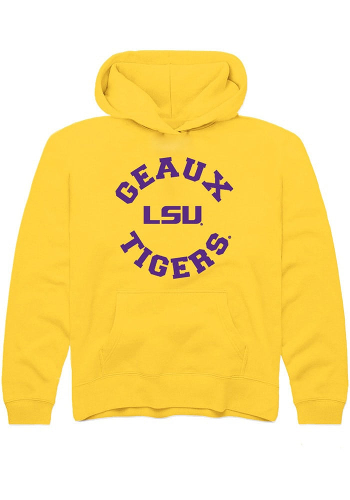 LSU Tigers Youth Gold Circle Long Sleeve Hoodie