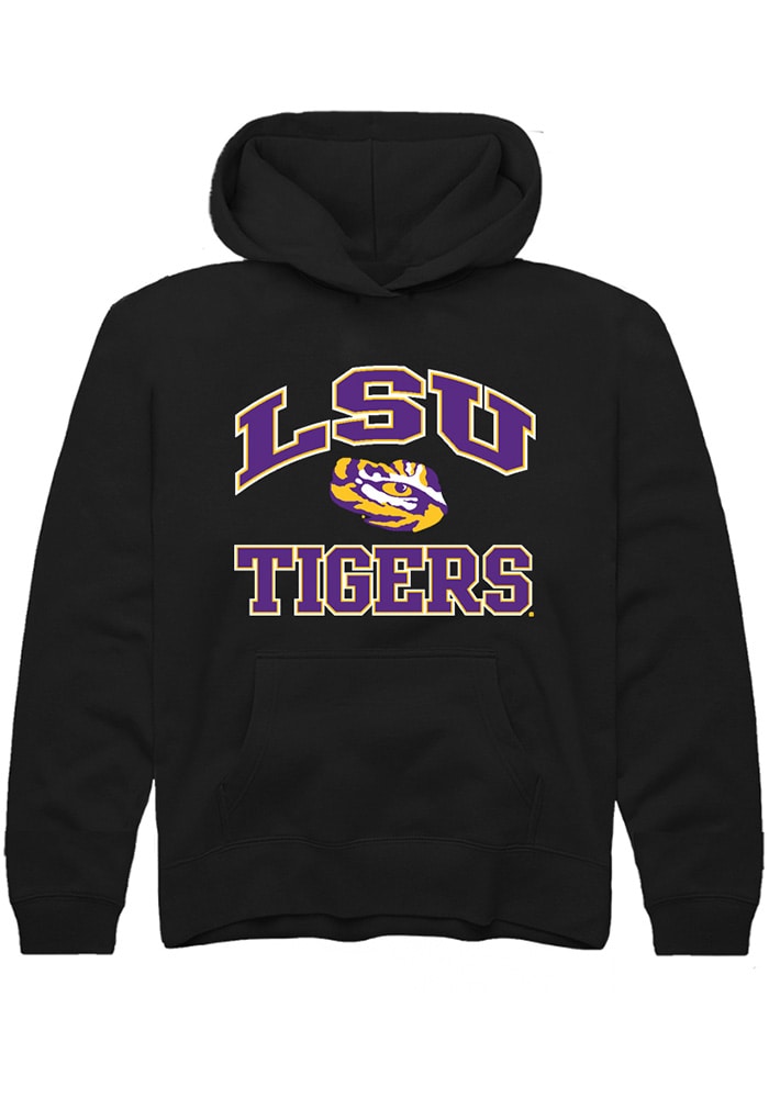 LSU Tigers Youth Black No 1 Neutral Long Sleeve Hoodie
