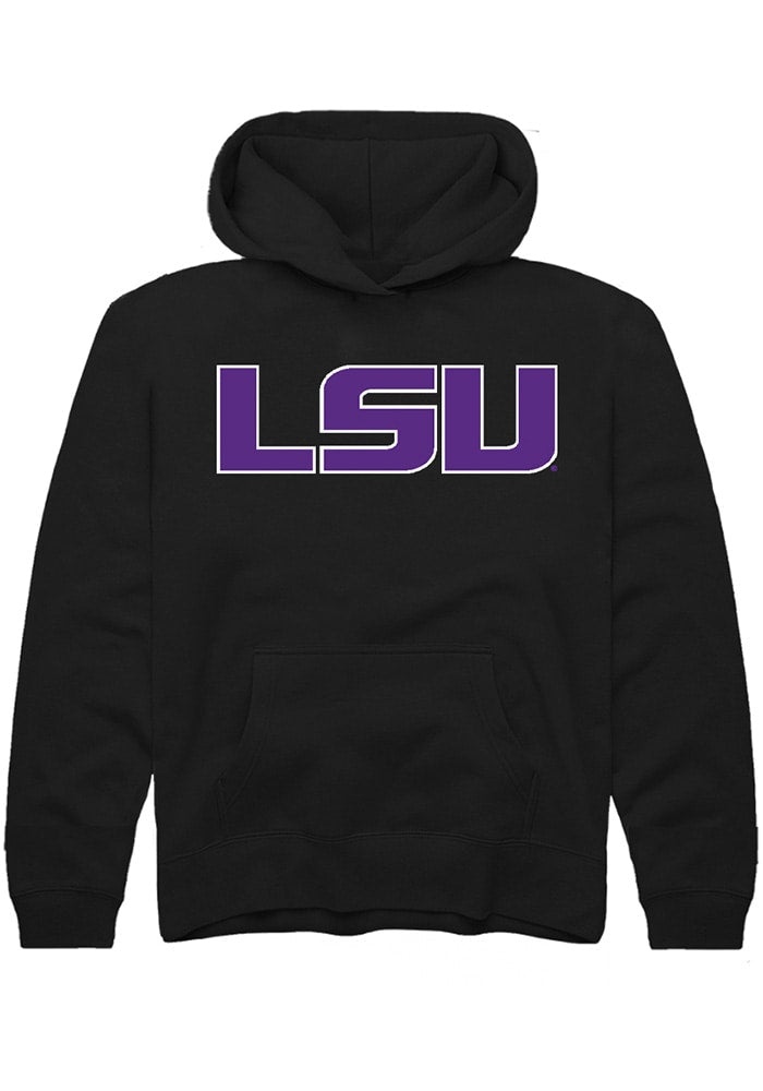 LSU Tigers Youth Black Primary Logo Long Sleeve Hoodie