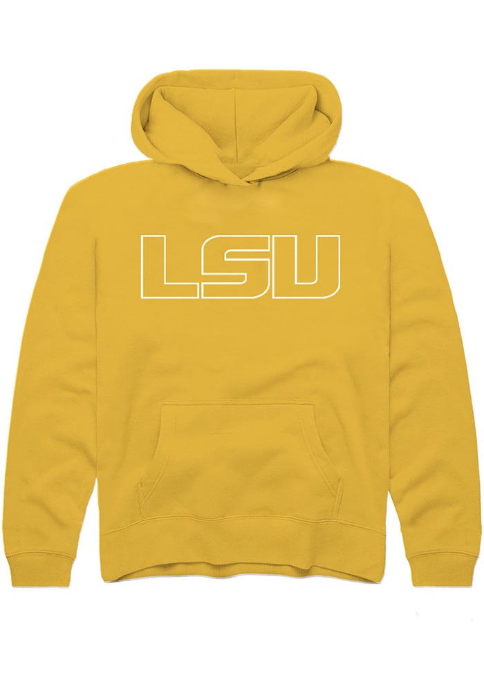 LSU Tigers Youth Gold Primary Logo Long Sleeve Hoodie