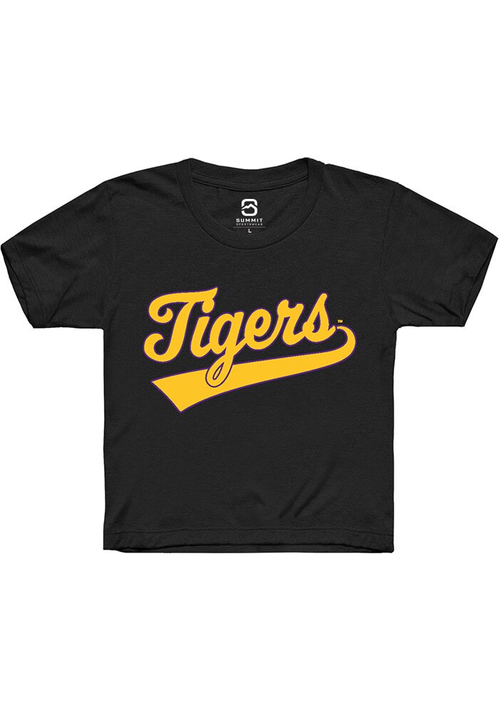 LSU Tigers Youth Black Tailsweep Short Sleeve T-Shirt