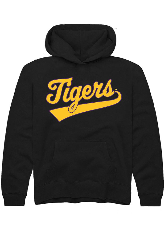 LSU Tigers Youth Black Tailsweep Long Sleeve Hoodie