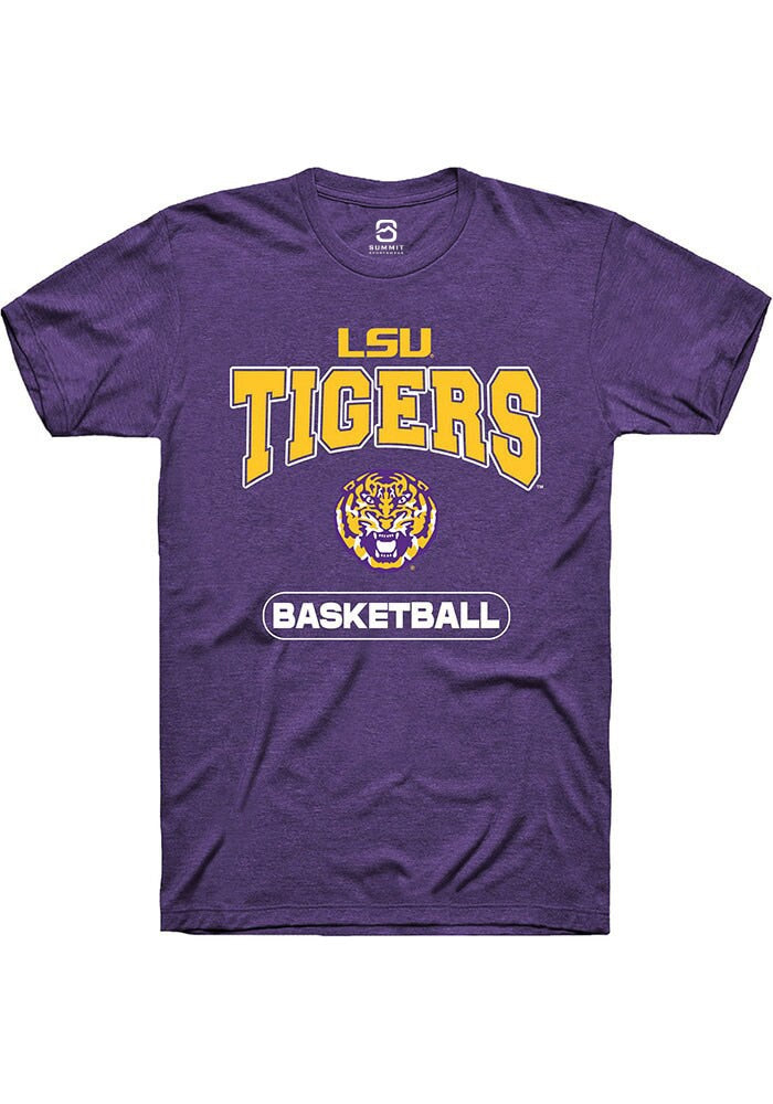 LSU Tigers Purple Basketball Short Sleeve T-Shirt