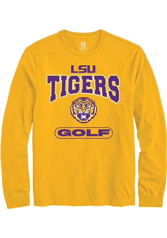 LSU Tigers Gold Golf Long Sleeve T-Shirt