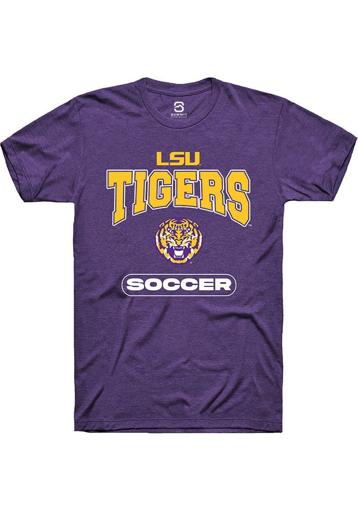 LSU Tigers Purple Soccer Short Sleeve T-Shirt