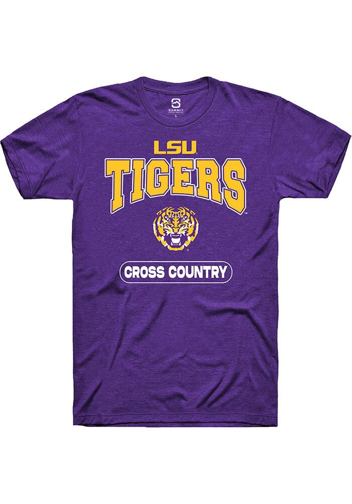 LSU Tigers Purple Cross Country Short Sleeve T-Shirt