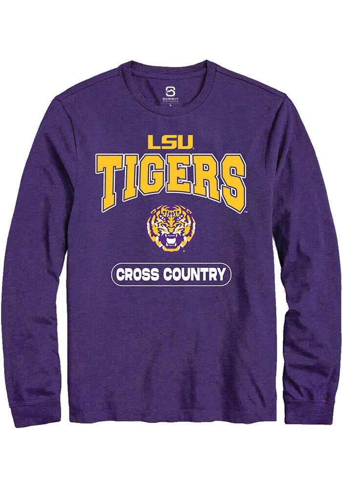 LSU Tigers Purple Cross Country Long Sleeve T-Shirt