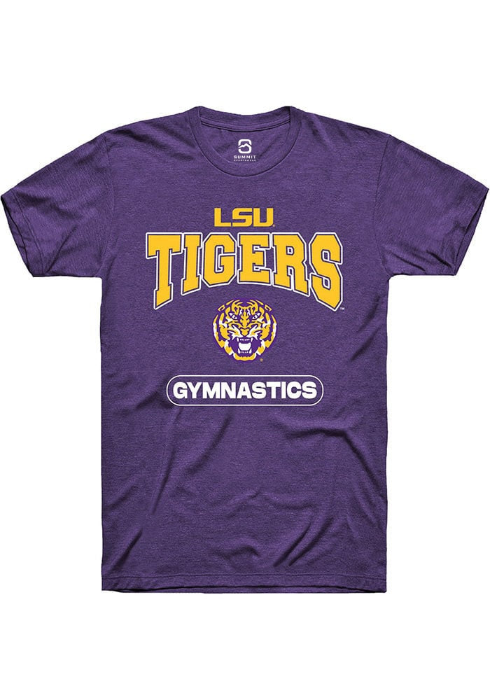 LSU Tigers Purple Gymnastics Short Sleeve T-Shirt