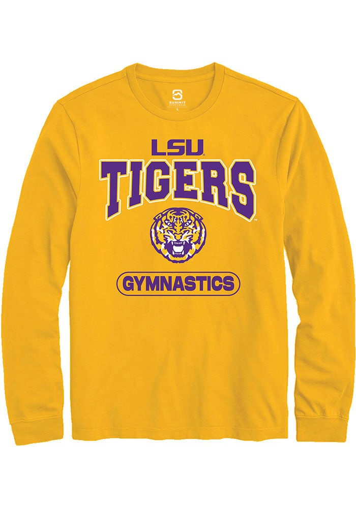 LSU Tigers Gold Gymnastics Long Sleeve T-Shirt