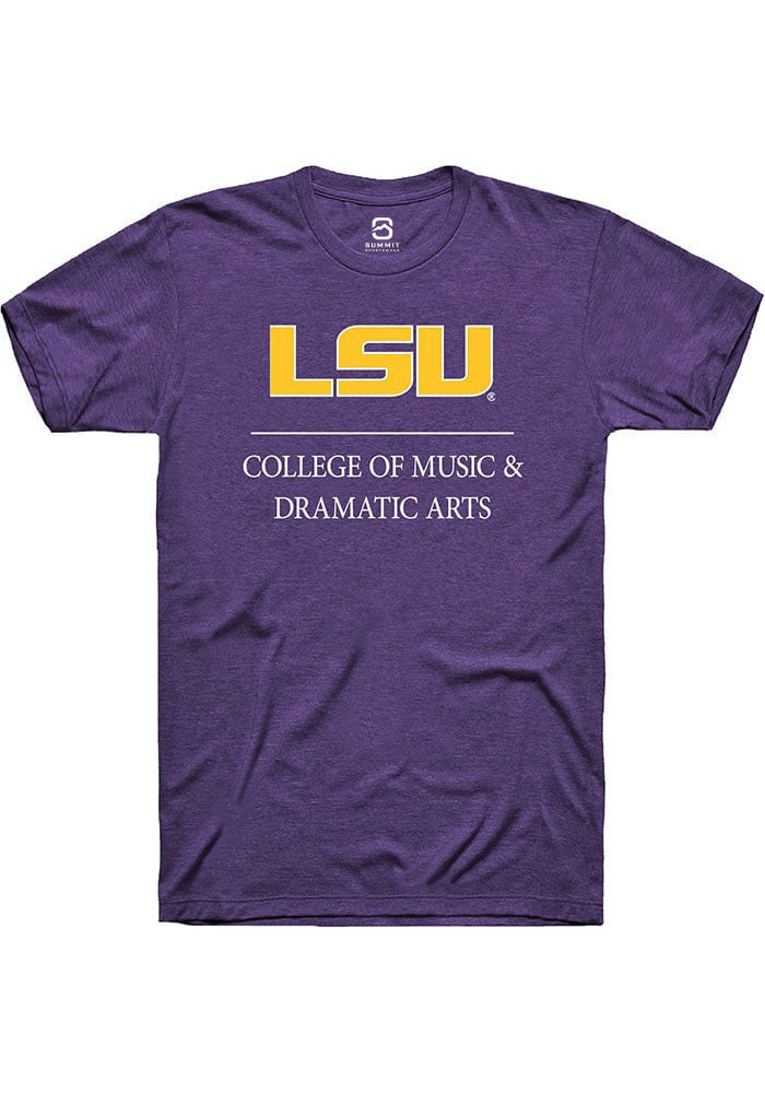 LSU Tigers Purple College of Music & Dramatic Arts Short Sleeve T-Shirt