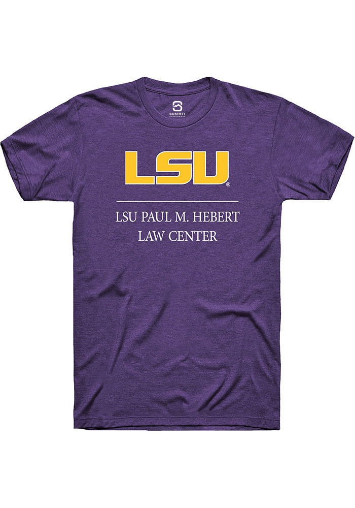 LSU Tigers Purple LSU Paul M. Hebert Law Center Short Sleeve T-Shirt