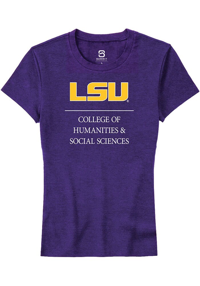 LSU Tigers Womens Purple College of Humanities & Social Sciences Short Sleeve T-Shirt