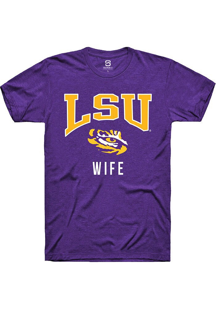 LSU Tigers Purple Wife Short Sleeve T-Shirt