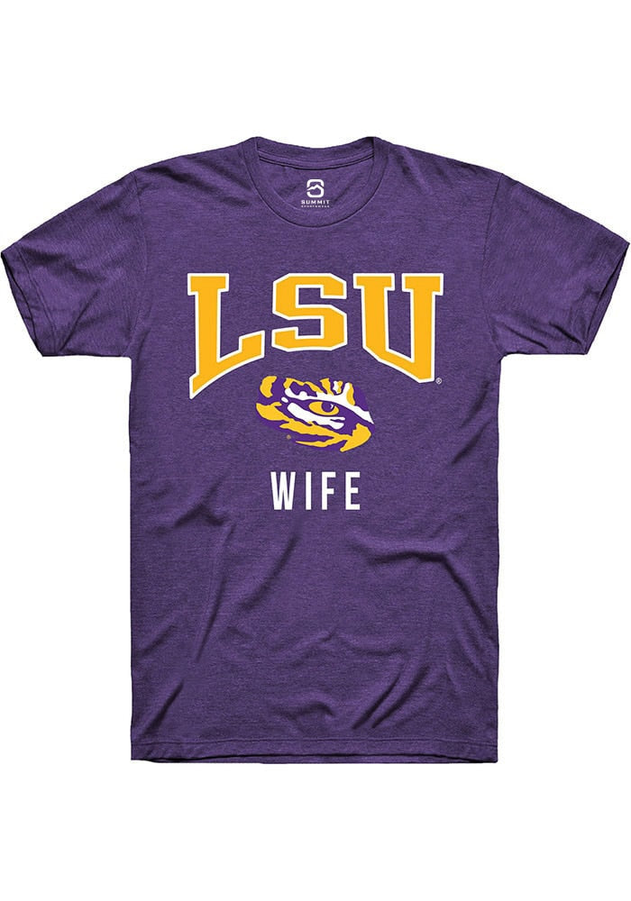 LSU Tigers Purple Wife Short Sleeve T-Shirt