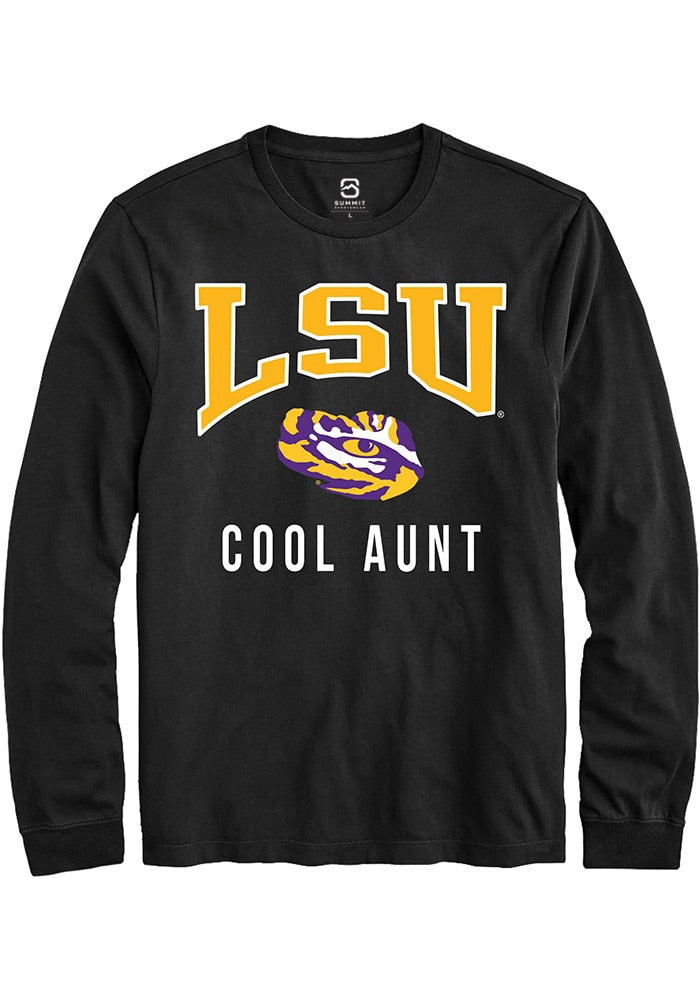 LSU Tigers Black Cool Aunt Long Sleeve T-Shirt