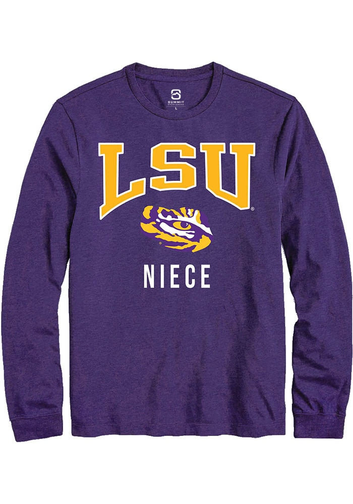 LSU Tigers Purple Niece Long Sleeve T-Shirt