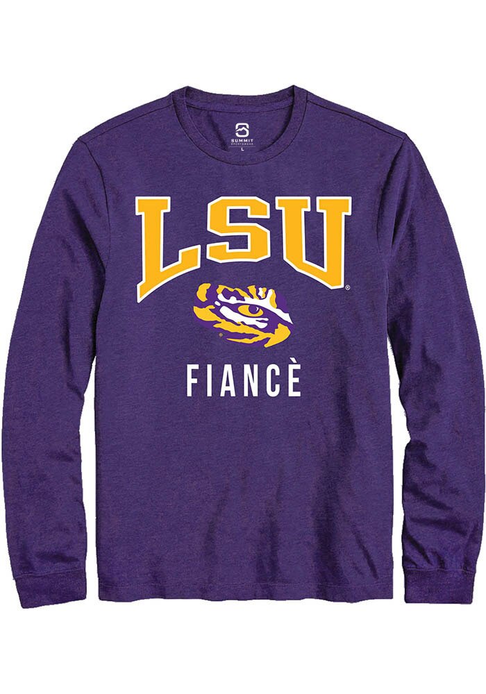 LSU Tigers Purple Fiancé Long Sleeve T-Shirt