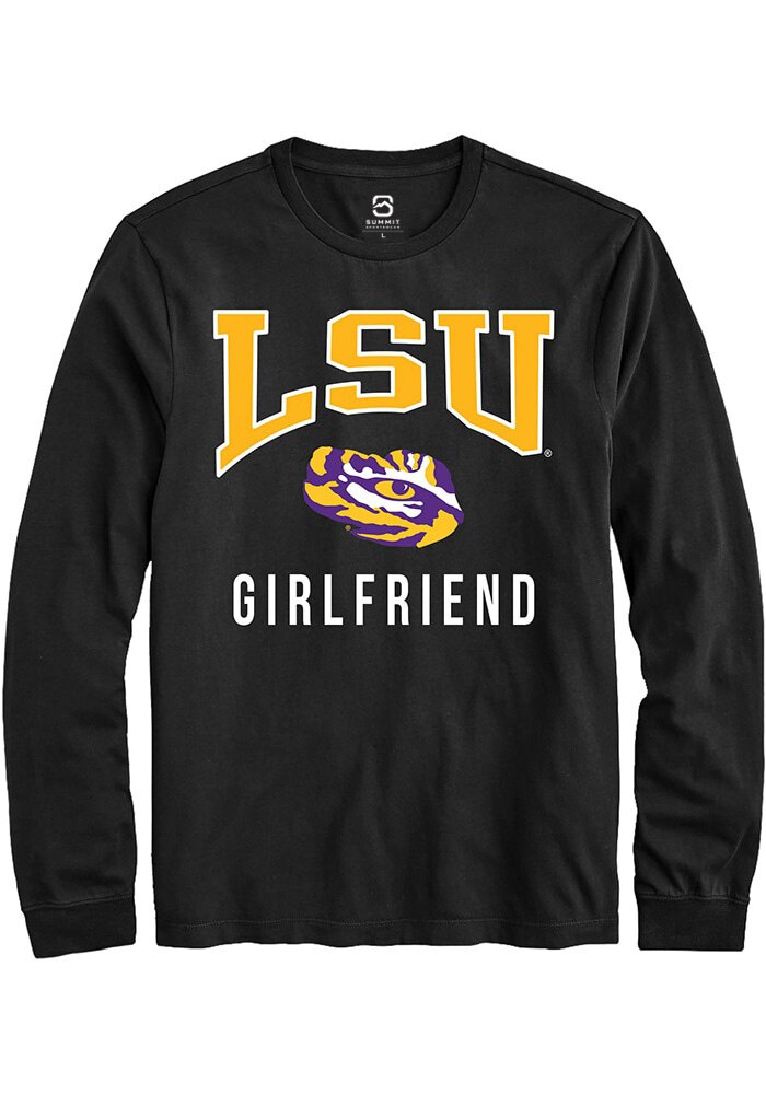 LSU Tigers Black Girlfriend Long Sleeve T-Shirt