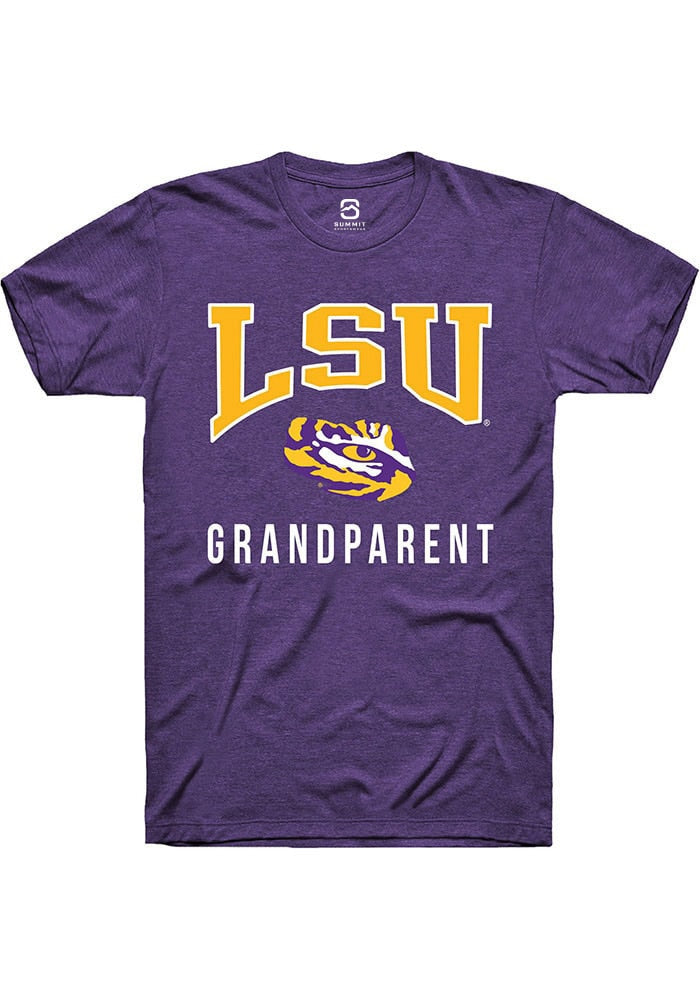 LSU Tigers Purple Grandparent Short Sleeve T-Shirt