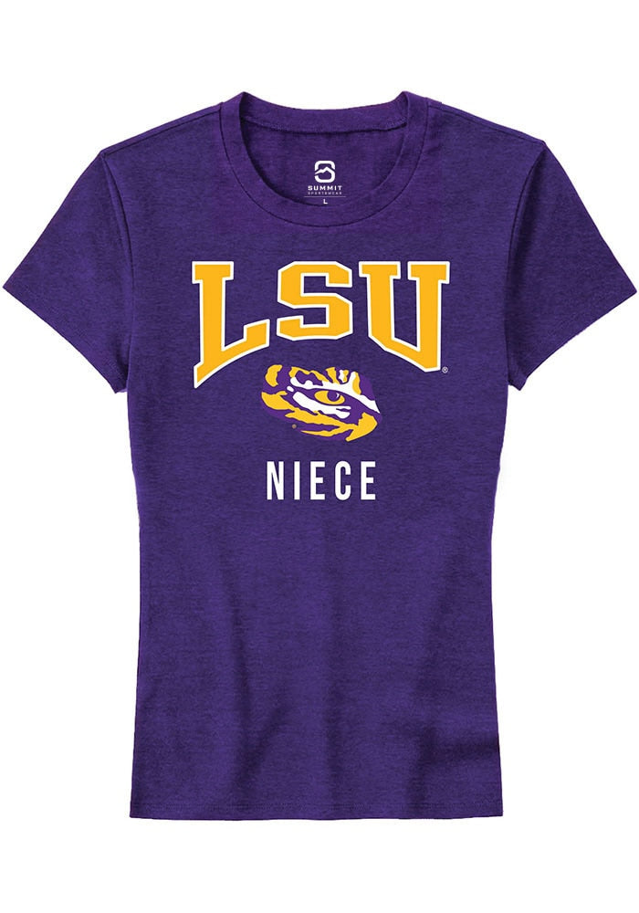 LSU Tigers Womens Purple Niece Short Sleeve T-Shirt