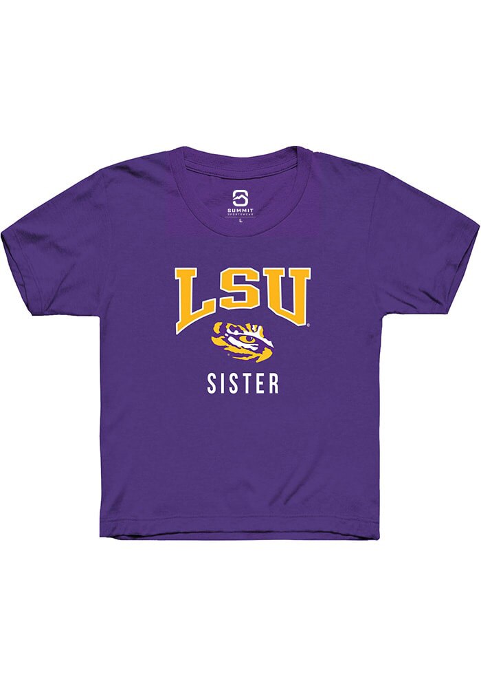 LSU Tigers Youth Purple Sister Short Sleeve T-Shirt