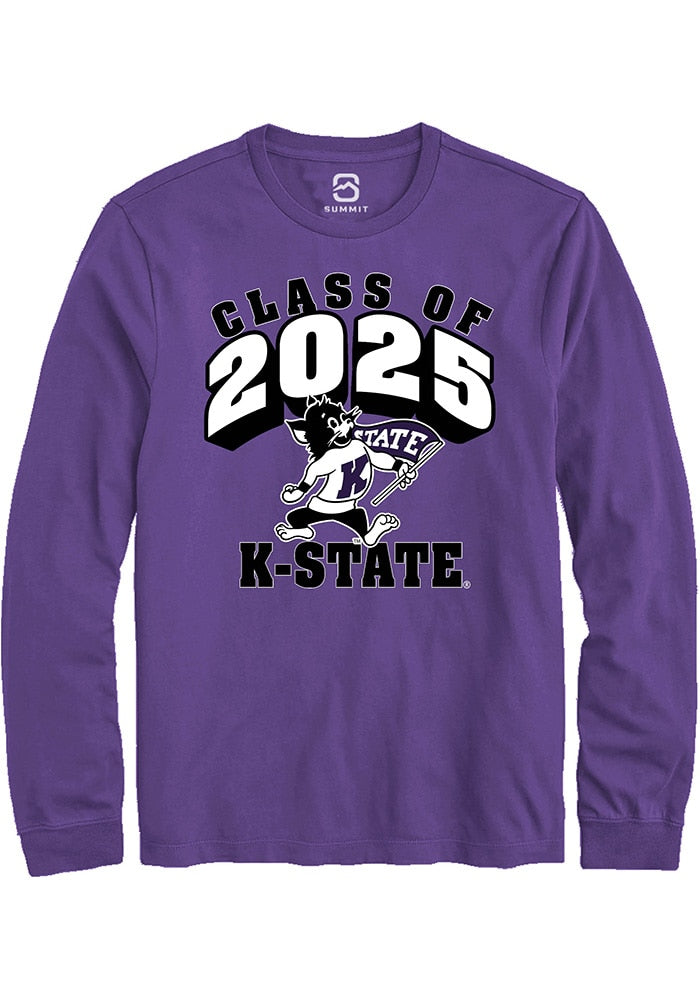 K-State Wildcats Purple Class of 2025 Long Sleeve T-Shirt